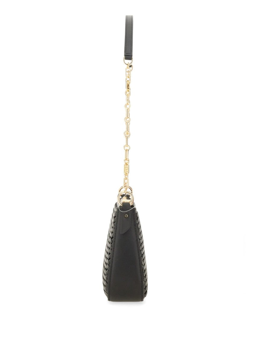 Empire Pouch With Textured Design And Detachable Chain Strap