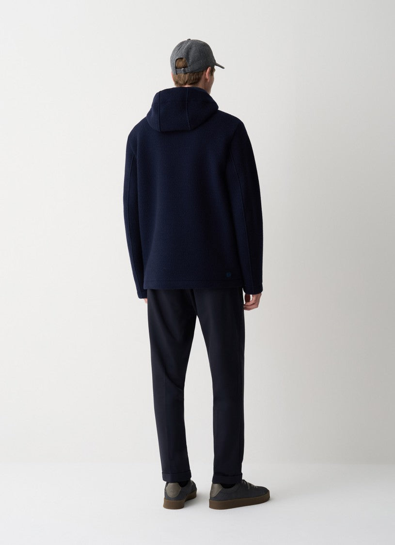 Piqué Hooded Coat