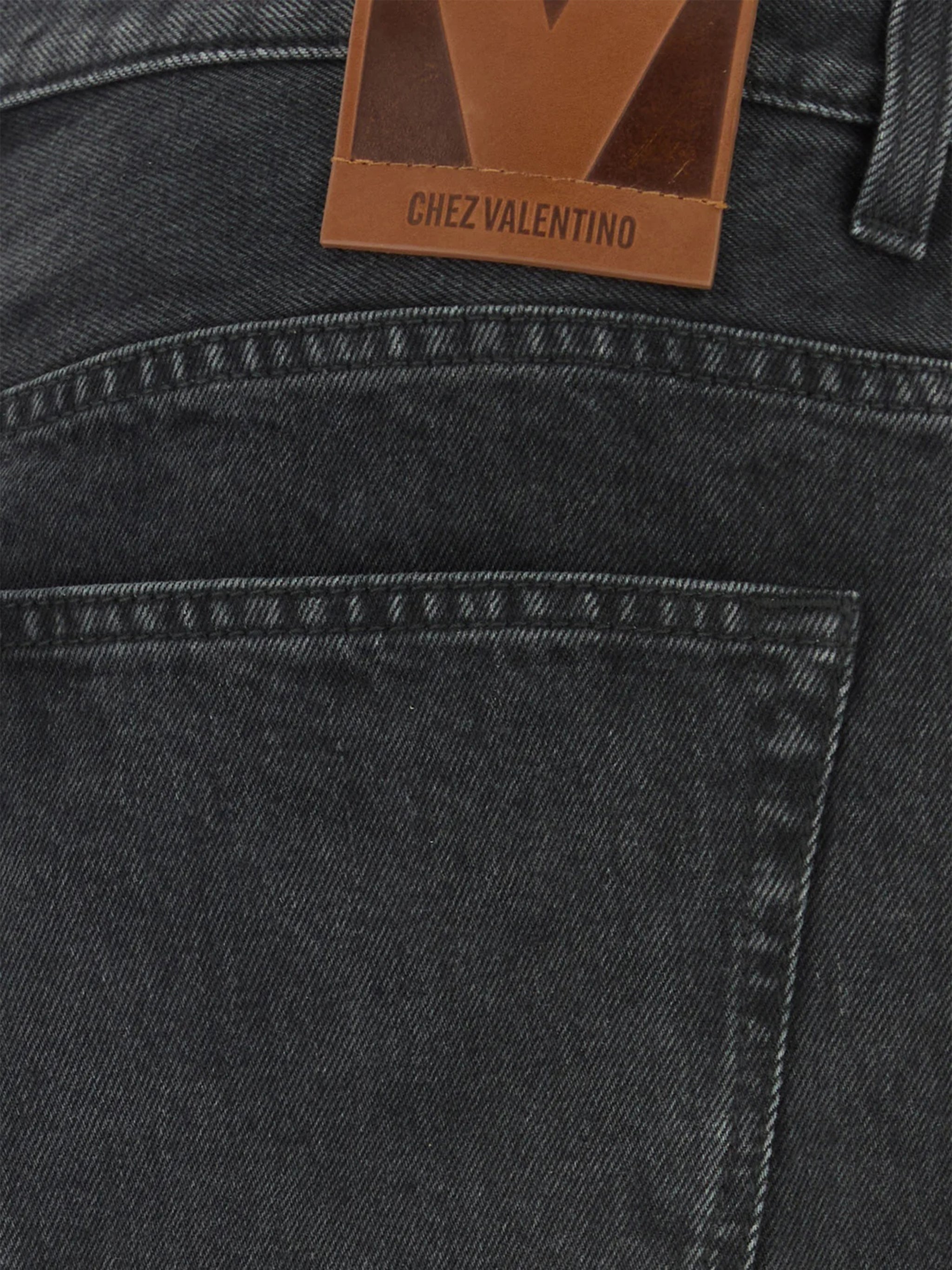 Black Denim 5 Tasche Washed Jeans