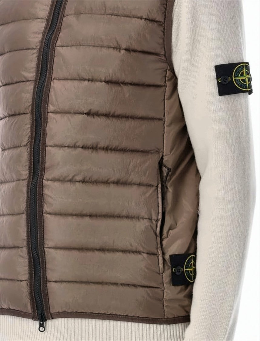 Padded Vest with Horizontal Quilting