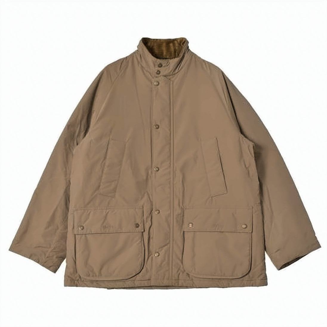 High Collar Brown Barbour Jacket