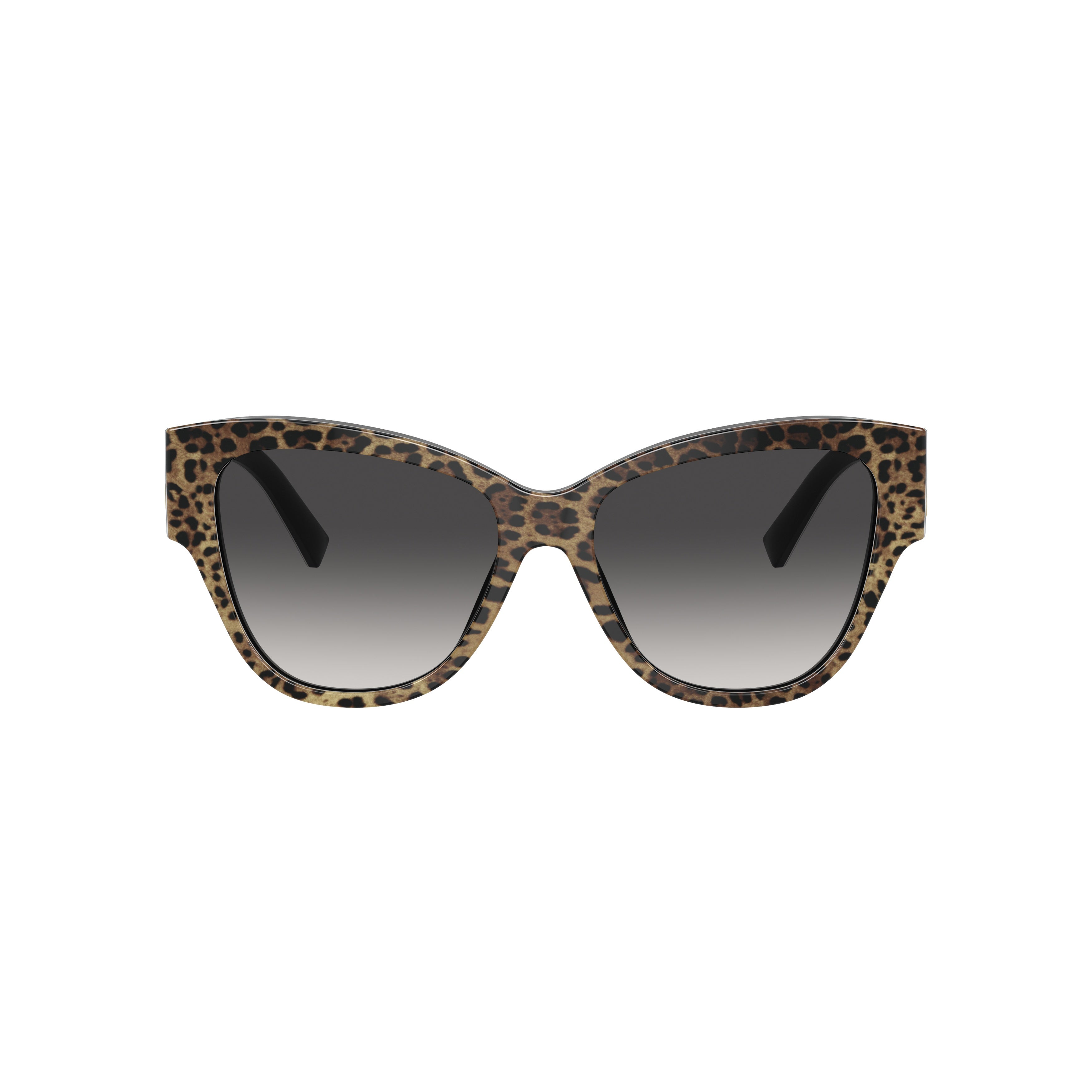 0dg4449 Leopard Print Cat-Eye Sunglasses