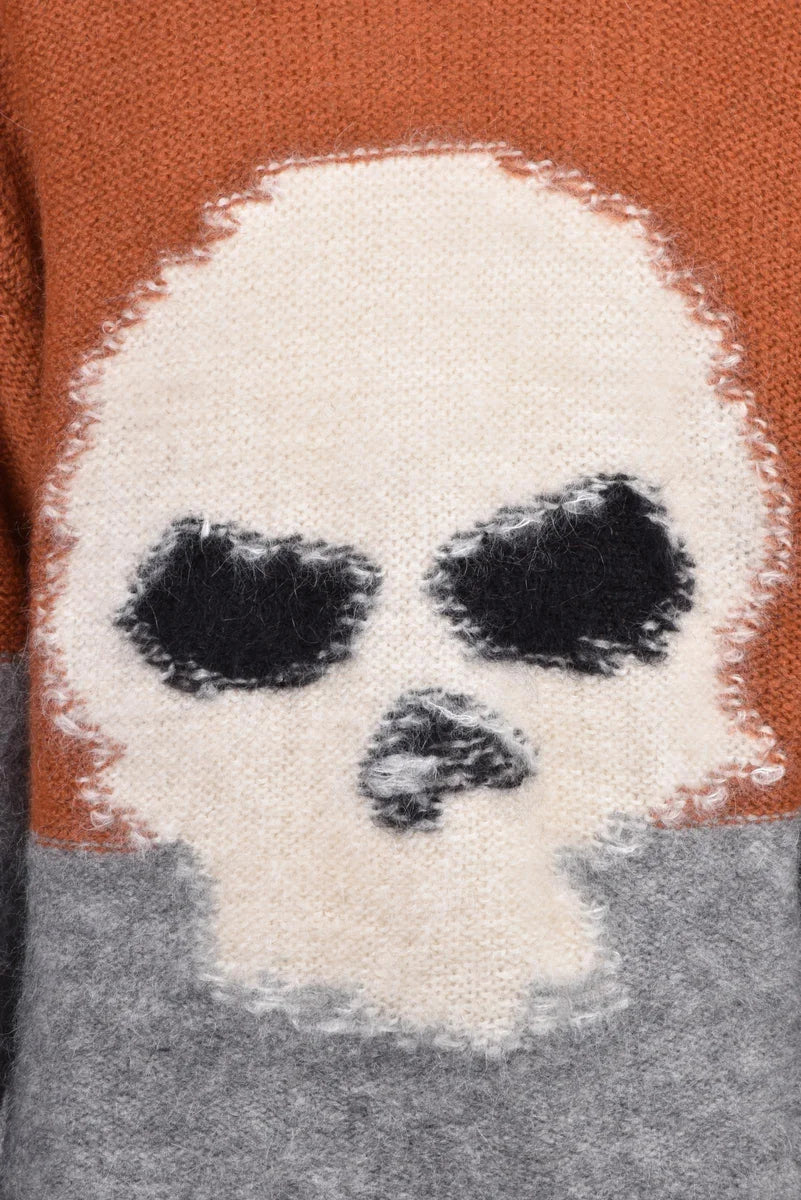 Mohair Crewneck Sweater - Brown