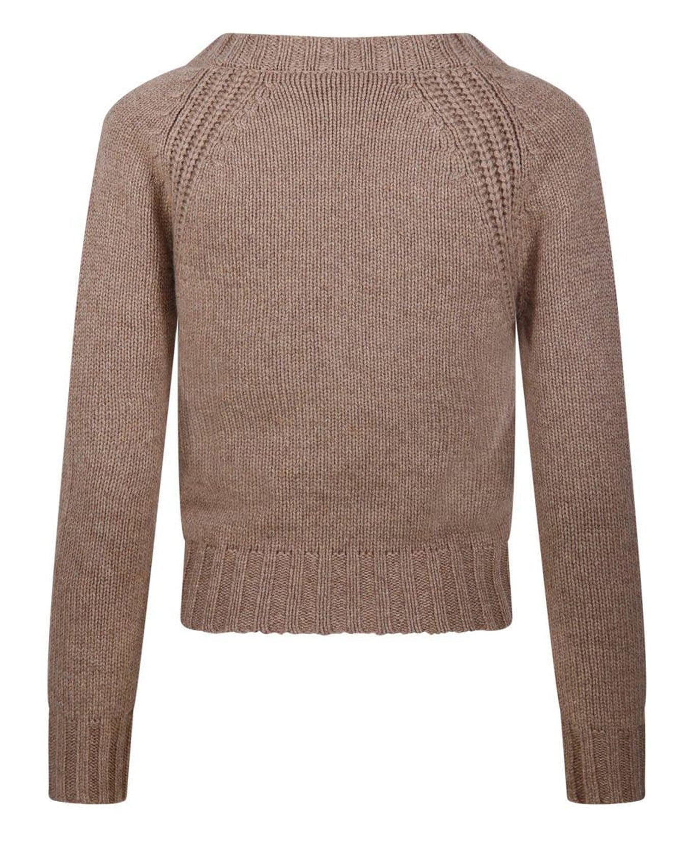 V-Neck Cable Knit Cashmere Sweater from Max Mara