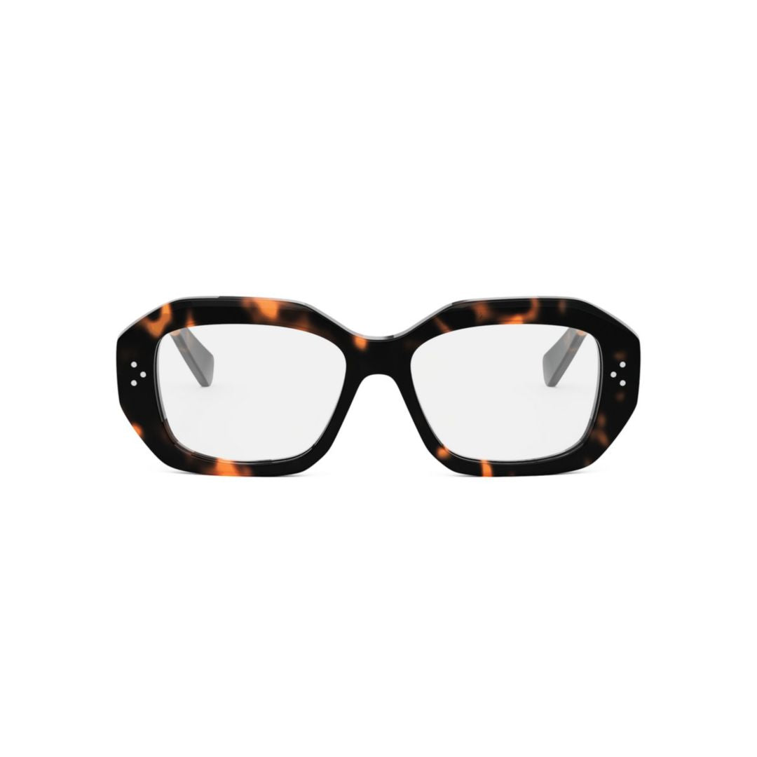 Cl50156i Oversized Rectangular Tortoiseshell Eyeglasses