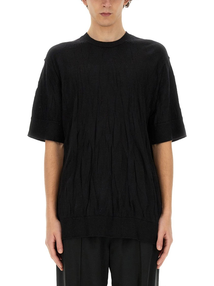 Crinkled Black T-Shirt