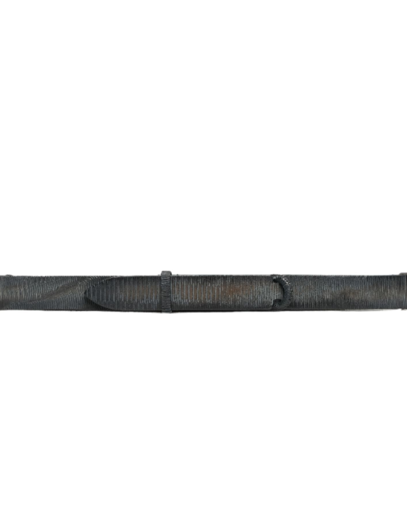 Interlocking Fastening Leather Belt