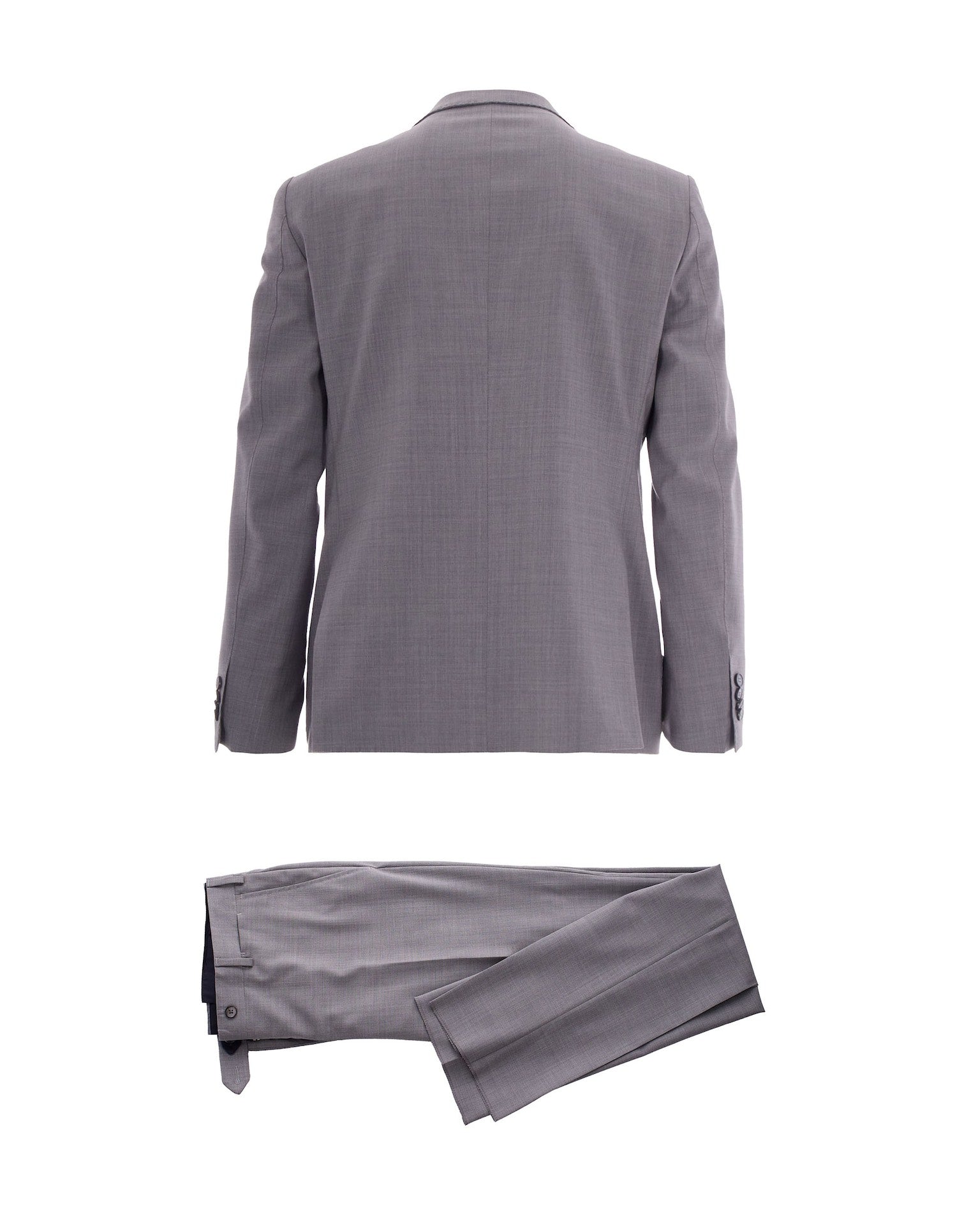 Pearl Grey Single-Breasted Suit
