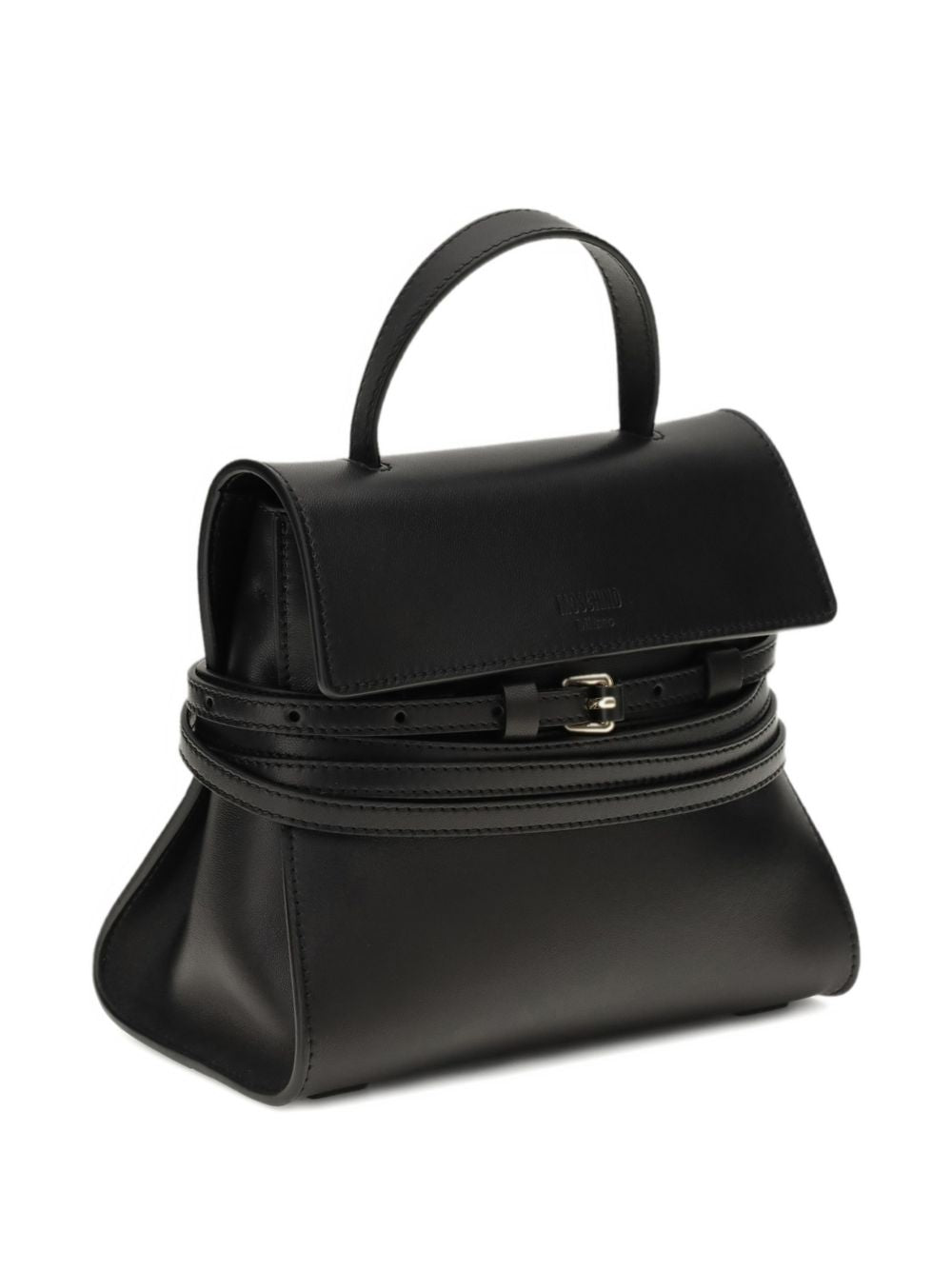 Structured Silk and Nylon Handbag