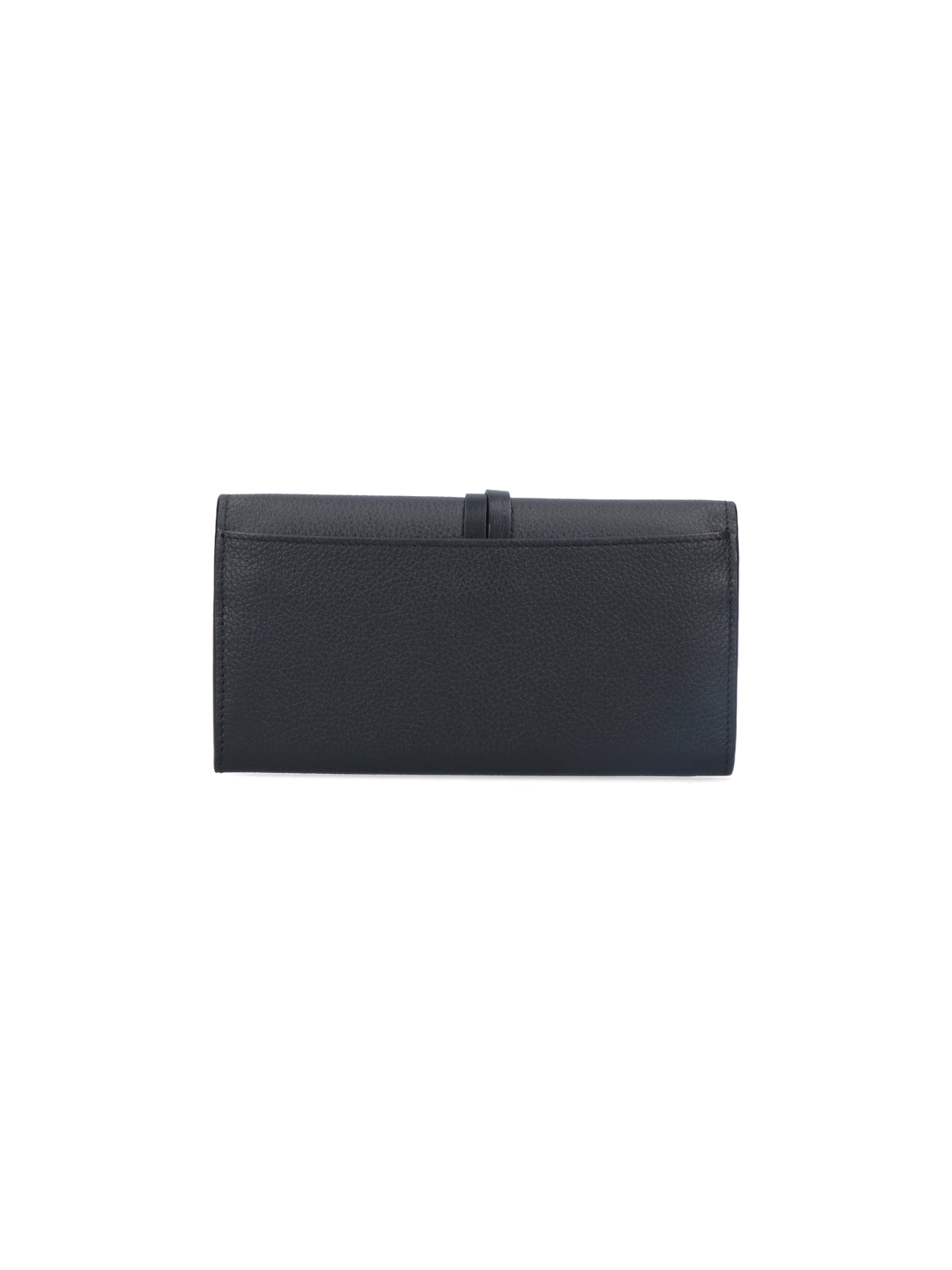 Black Alphabet Textured Leather Wallet