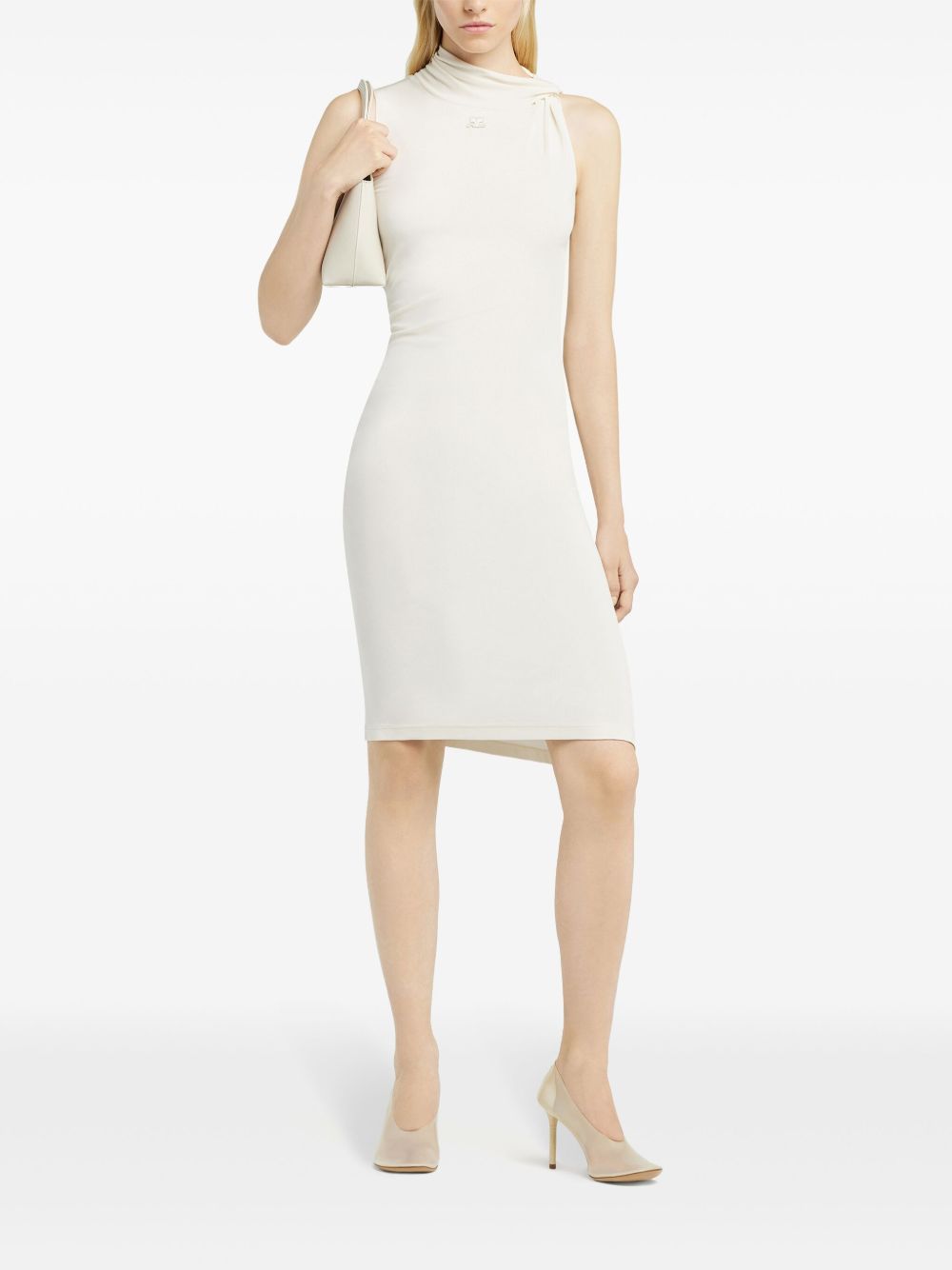 Asymmetrical Ecru Dress