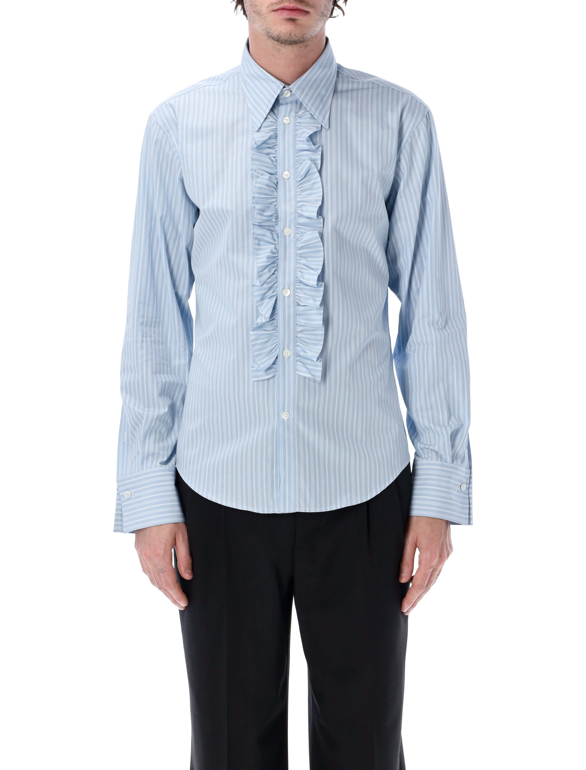 Ruffled Stripe Shirt