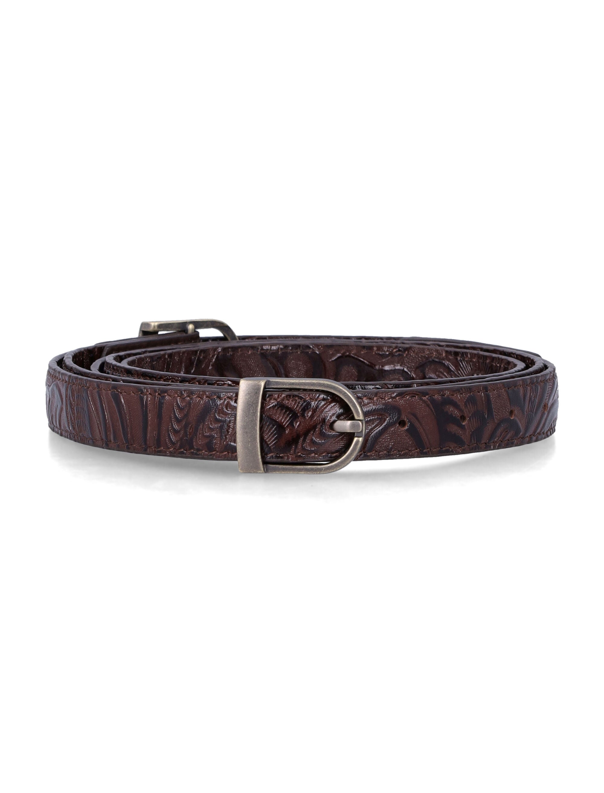 Leather Two-Way Buckle Belt