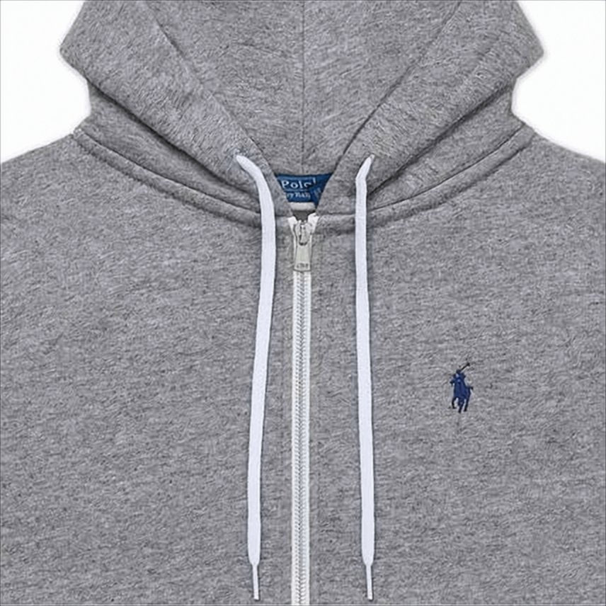 Soft-Fabric Zip-Up Hoodie with Drawstring Hood