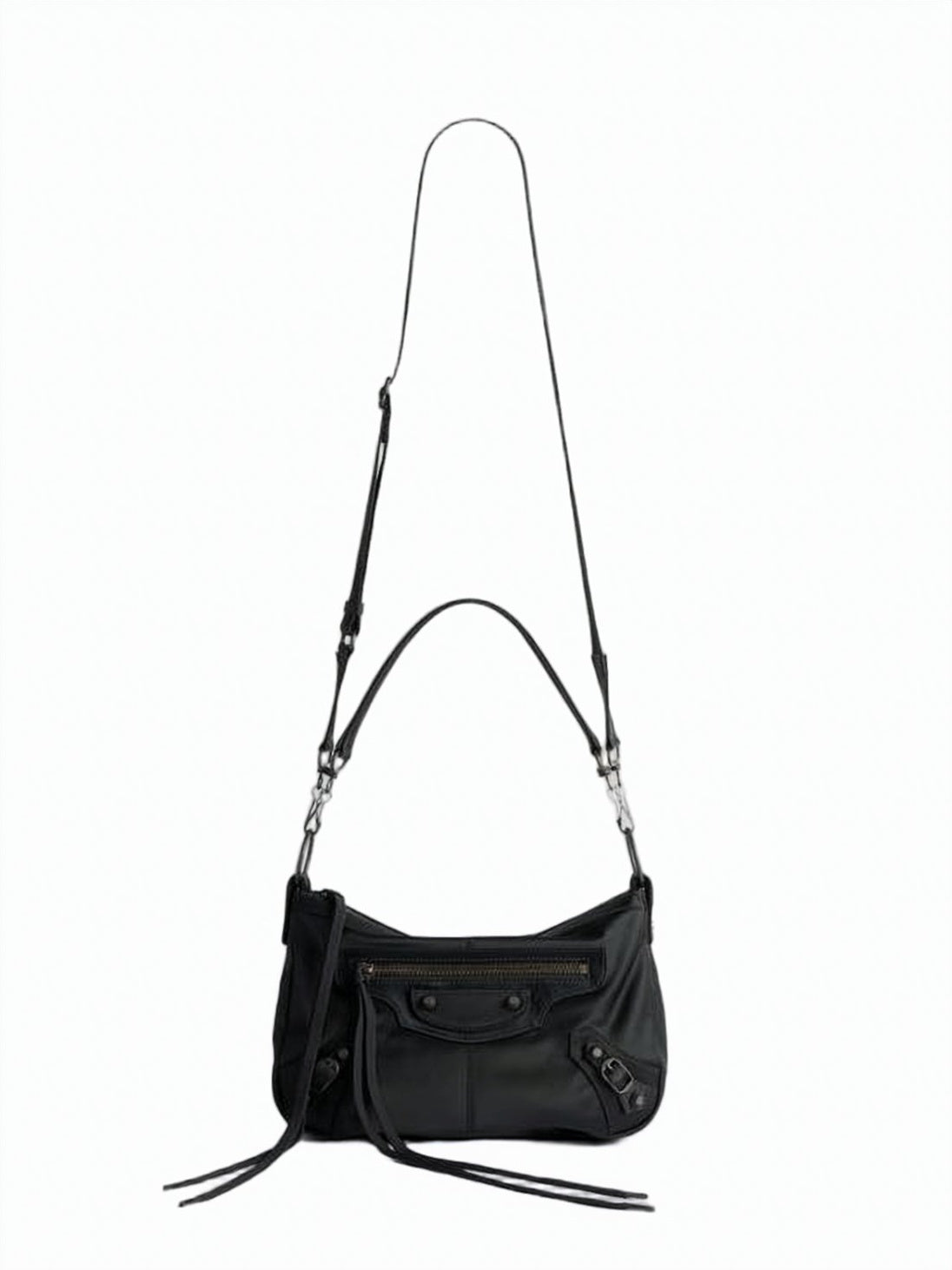 Compact Black Shoulder Bag