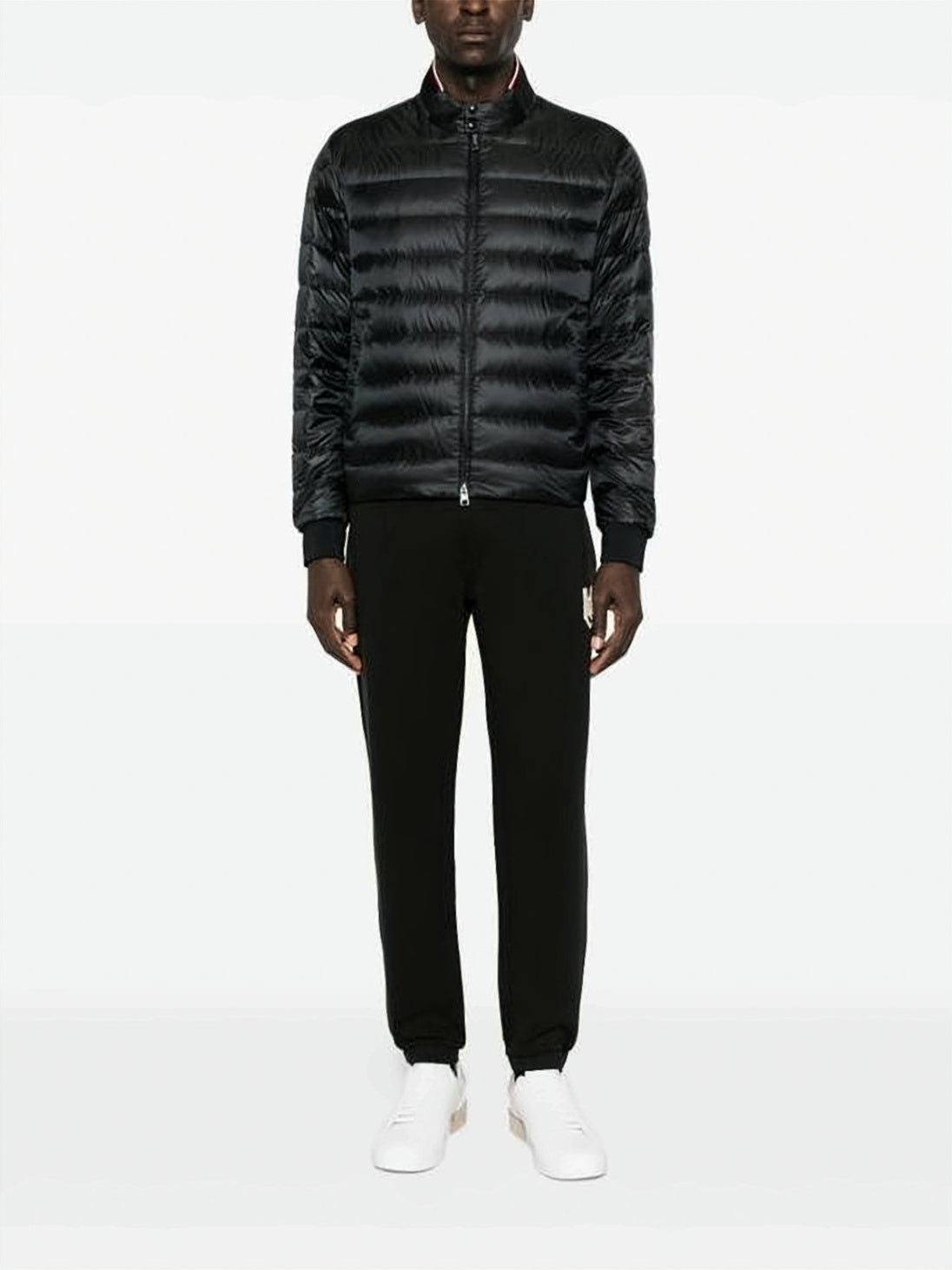 Quilted Puffer Jacket with High Collar