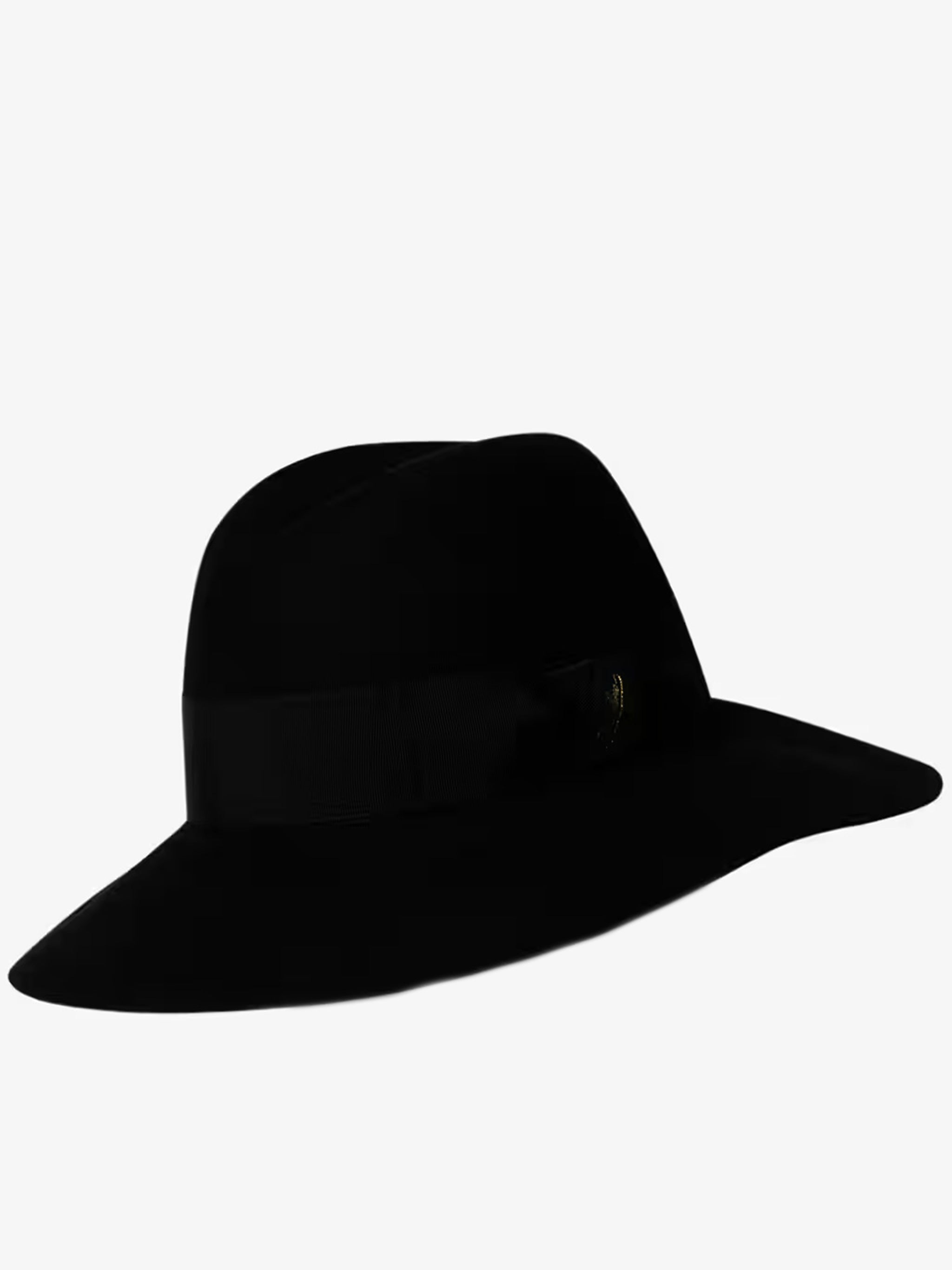 Claudette Wide-Brimmed Grosgrain Ribbon Hat