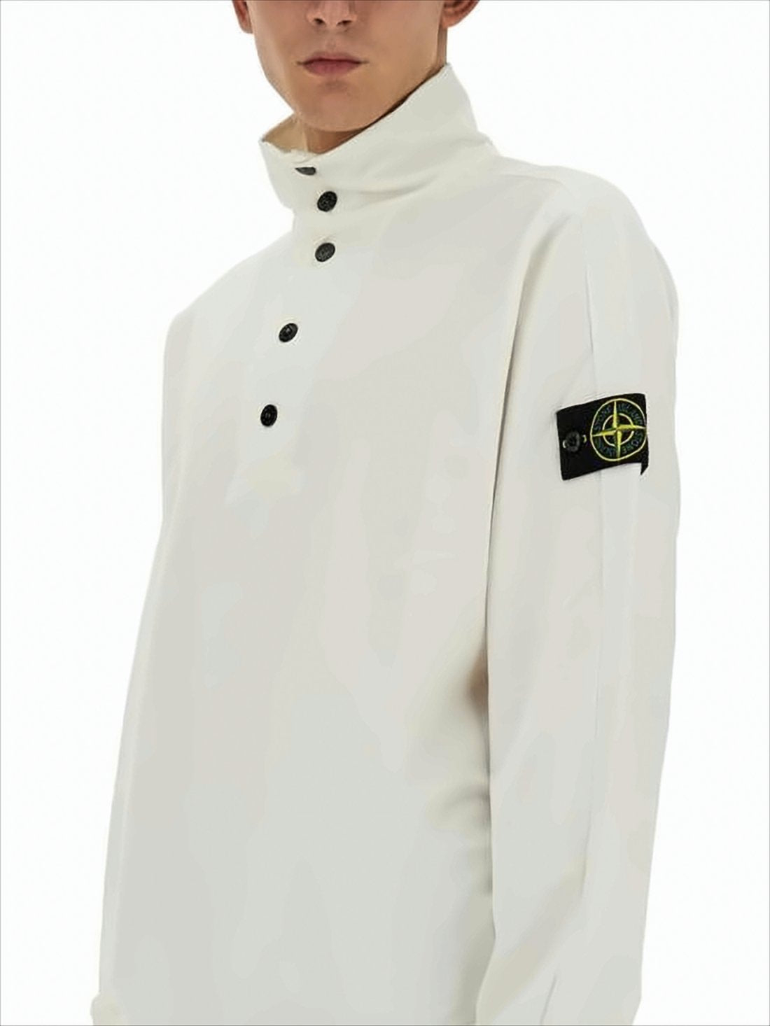 High Buttoned Turtleneck Sweater