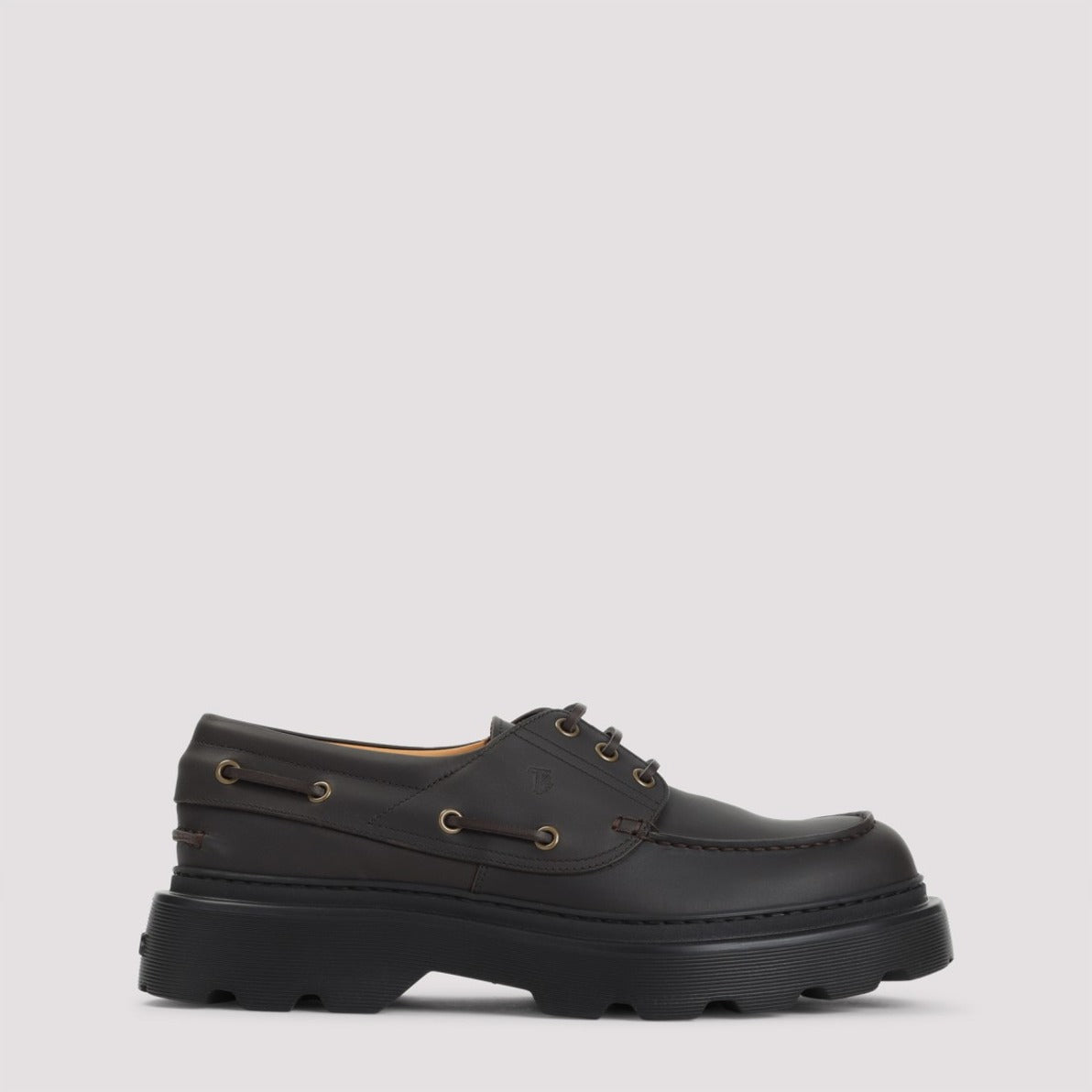 Classic Brown Leather Laced Shoes