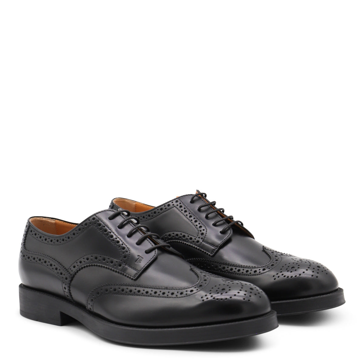 Black Leather Lace Up Shoes