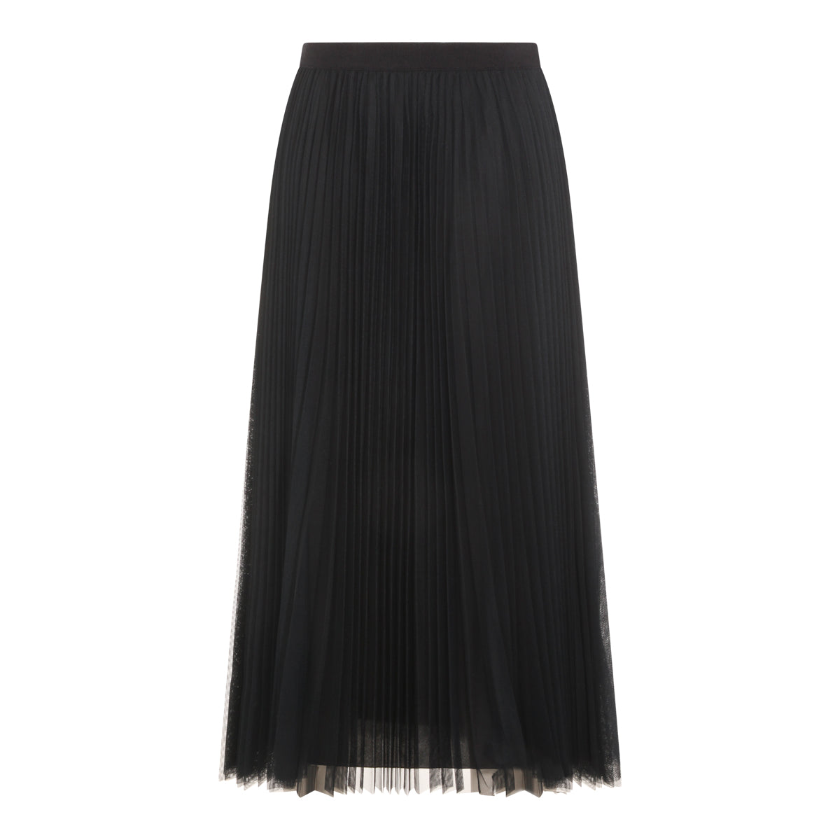 Navy High-Waisted Maxi Skirt