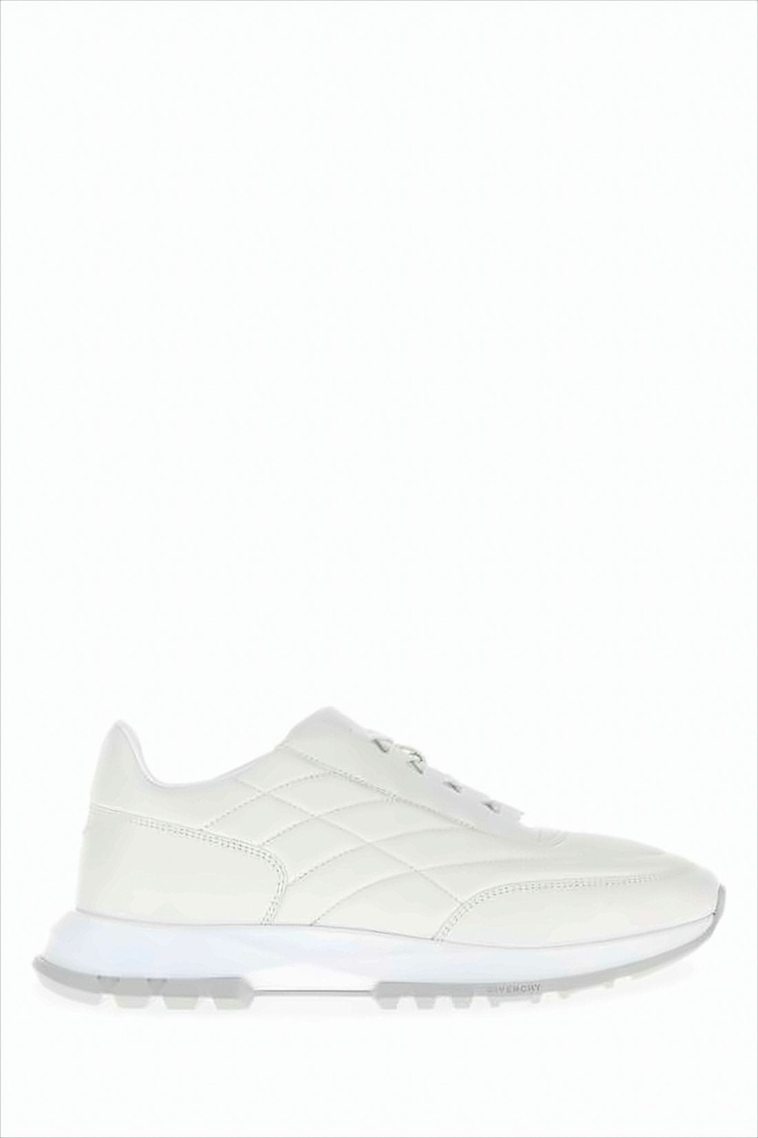 Minimalist White Low-Top Sneakers with Elevated Sole
