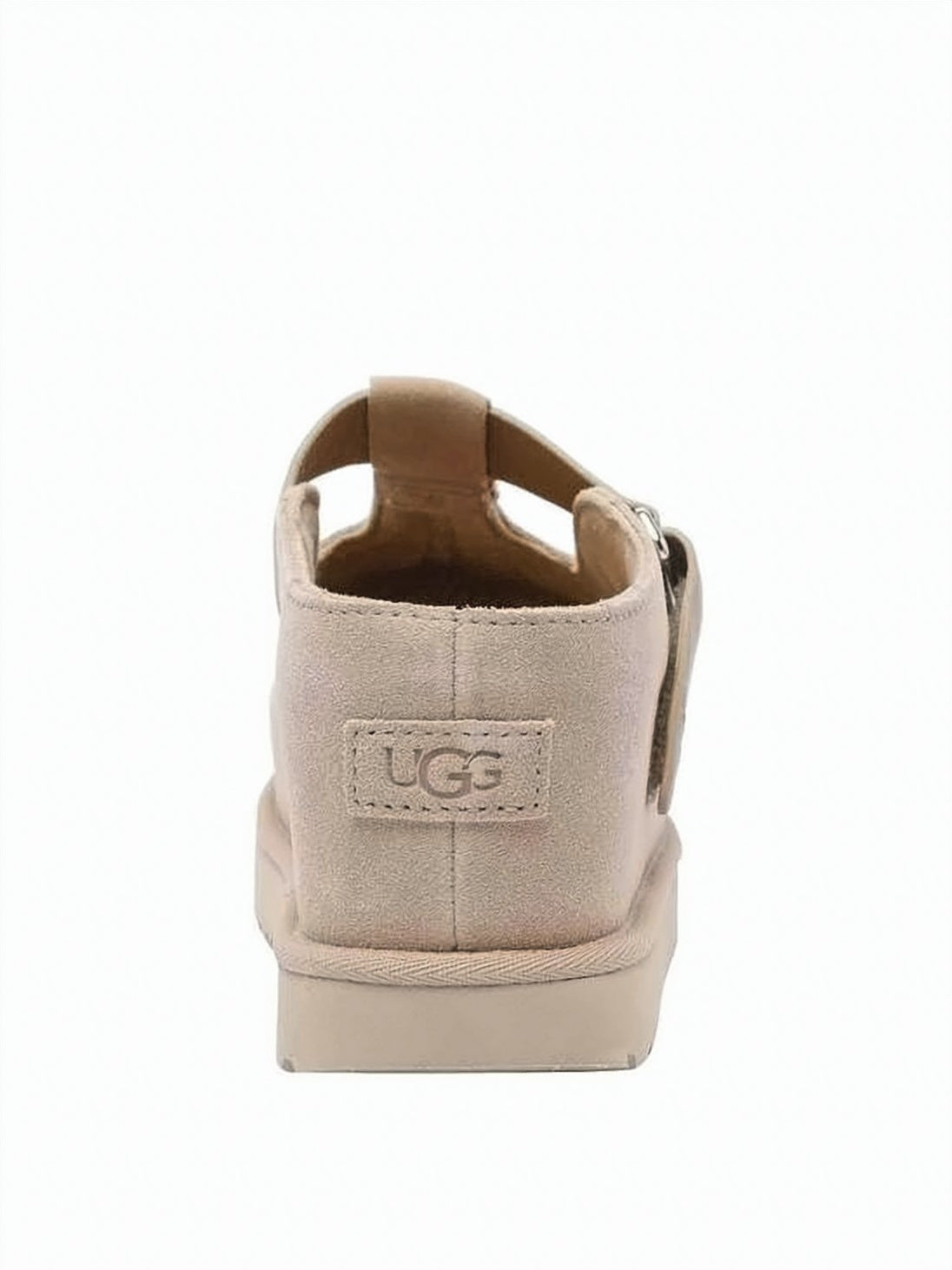 Suede Mule Slippers with Buckle Detail and EVA Sole