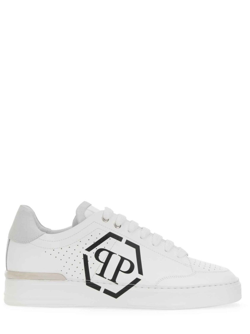 High-Quality Cow Leather Sneakers With Logo