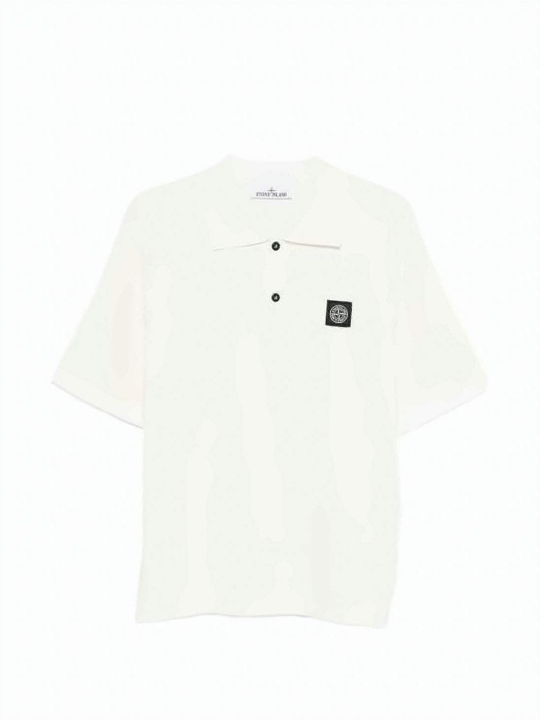 Relaxed Fit White Polo Shirt