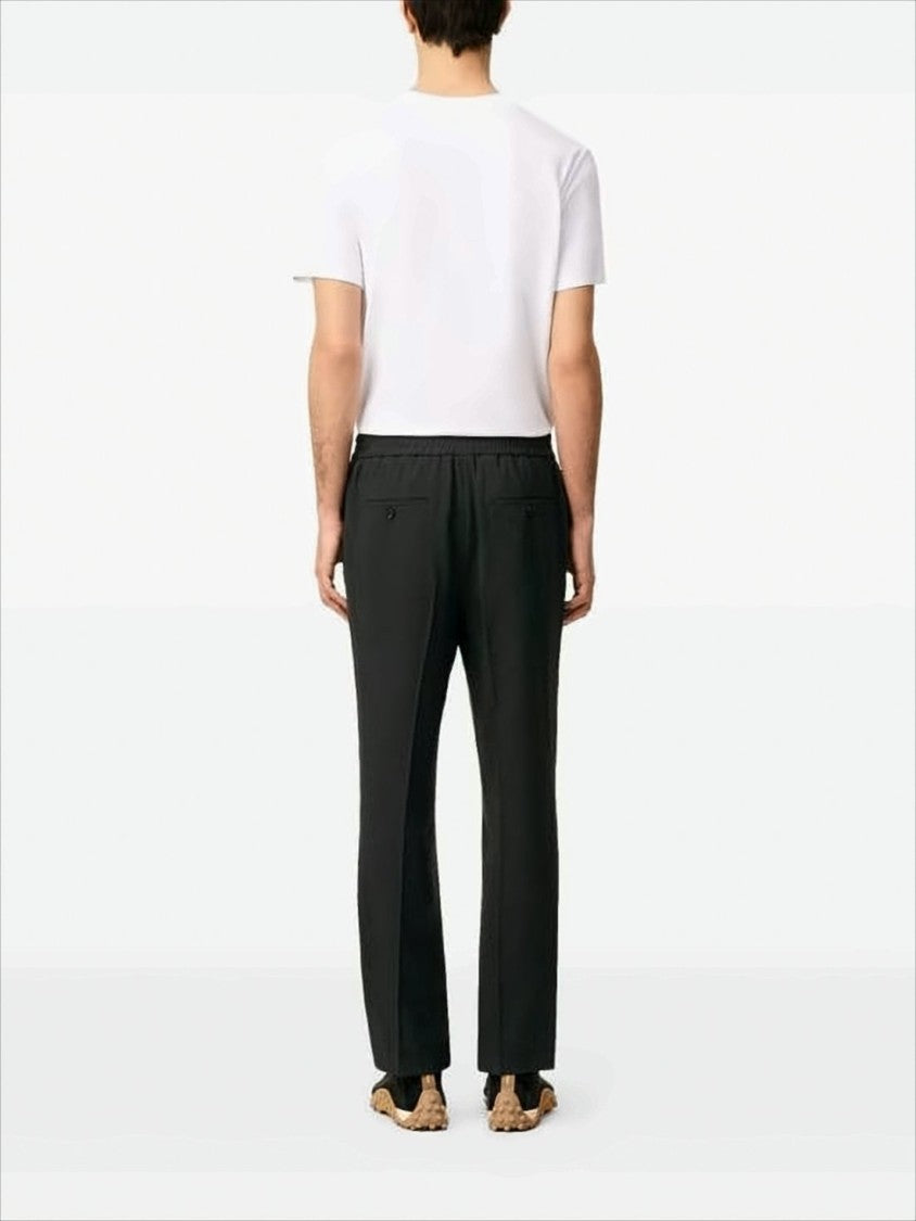 Tailored Straight-Leg Wool Suit Pants