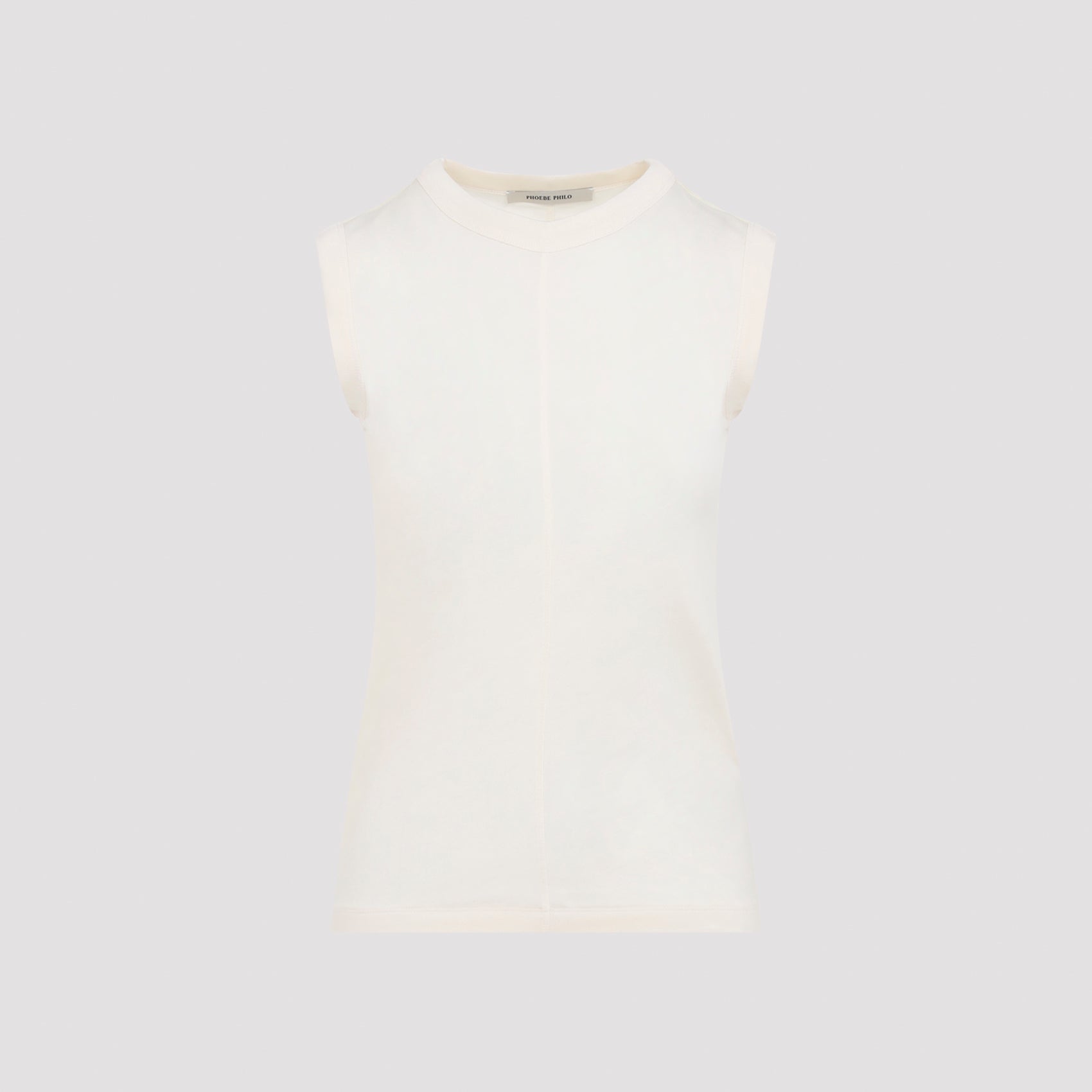 Ultrafine Ivory Lyocell Tank Top