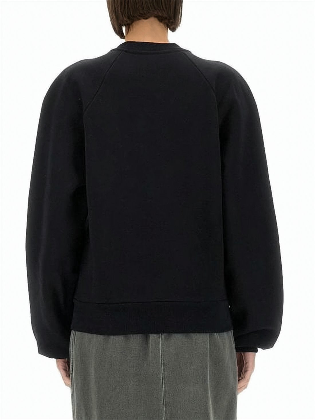 Relaxed-Fit Long Sleeve Crewneck Patou Top