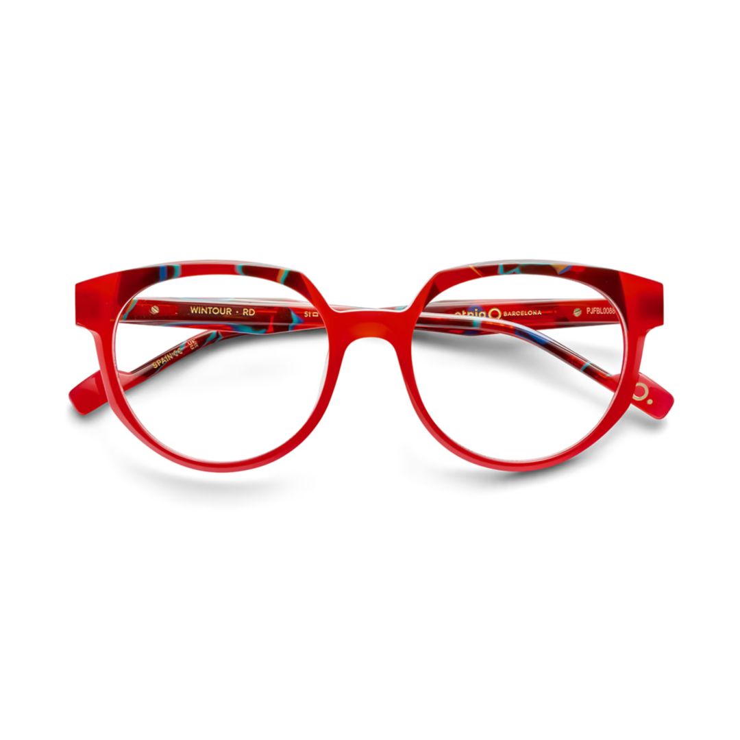 Wintour Rounded Acetate Sunglasses with Colorful Temples