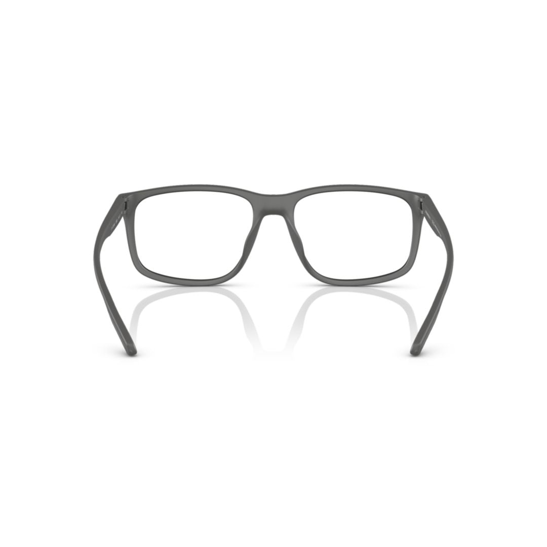 3209u Vista Rectangular Matte Finish Eyeglasses with Subtle Blue Accents