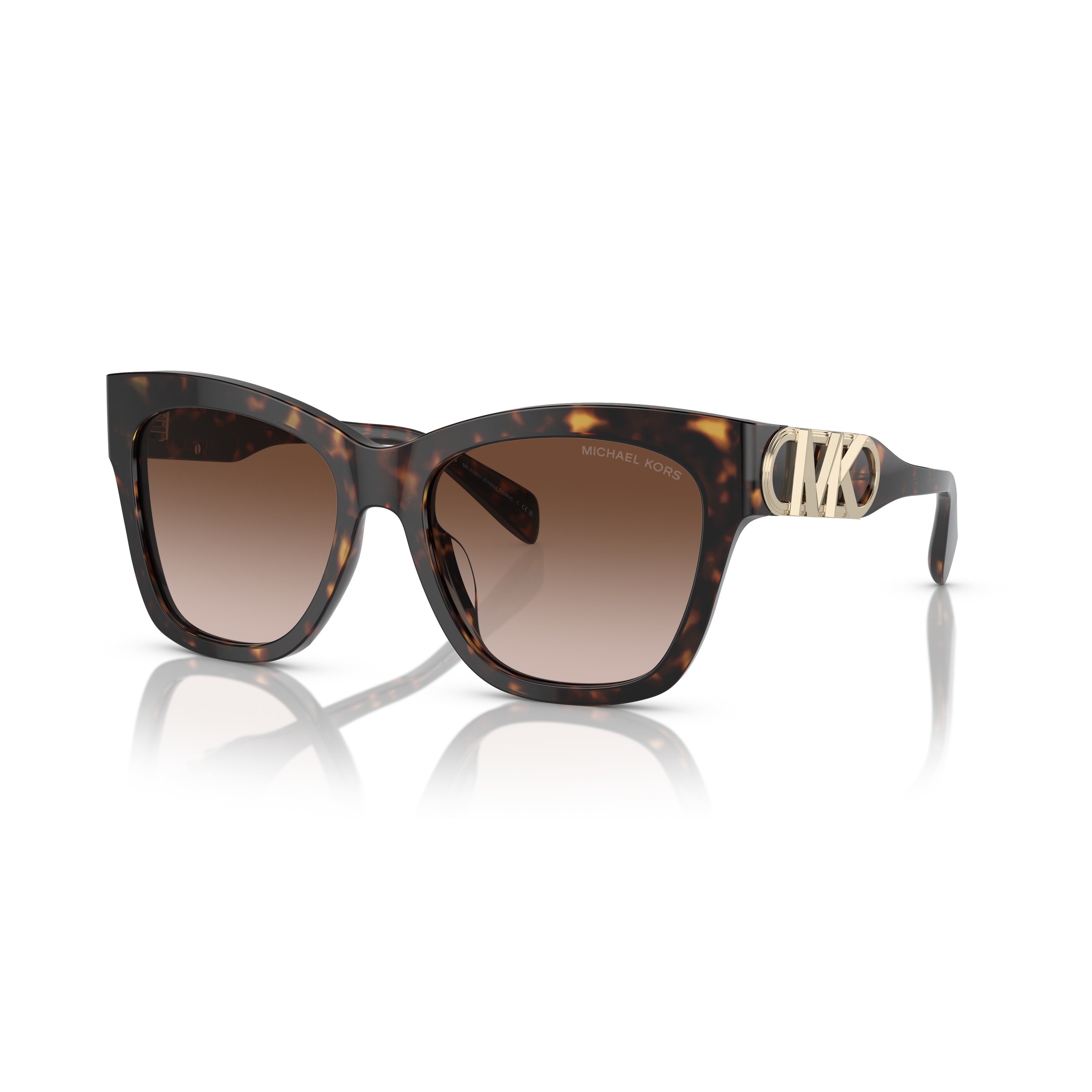 0mk2182u Oversized Tortoiseshell Acetate Sunglasses with Gold-logo Temples