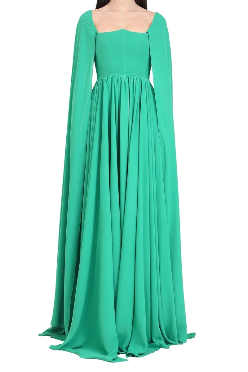 Long Stretch Dress - Green