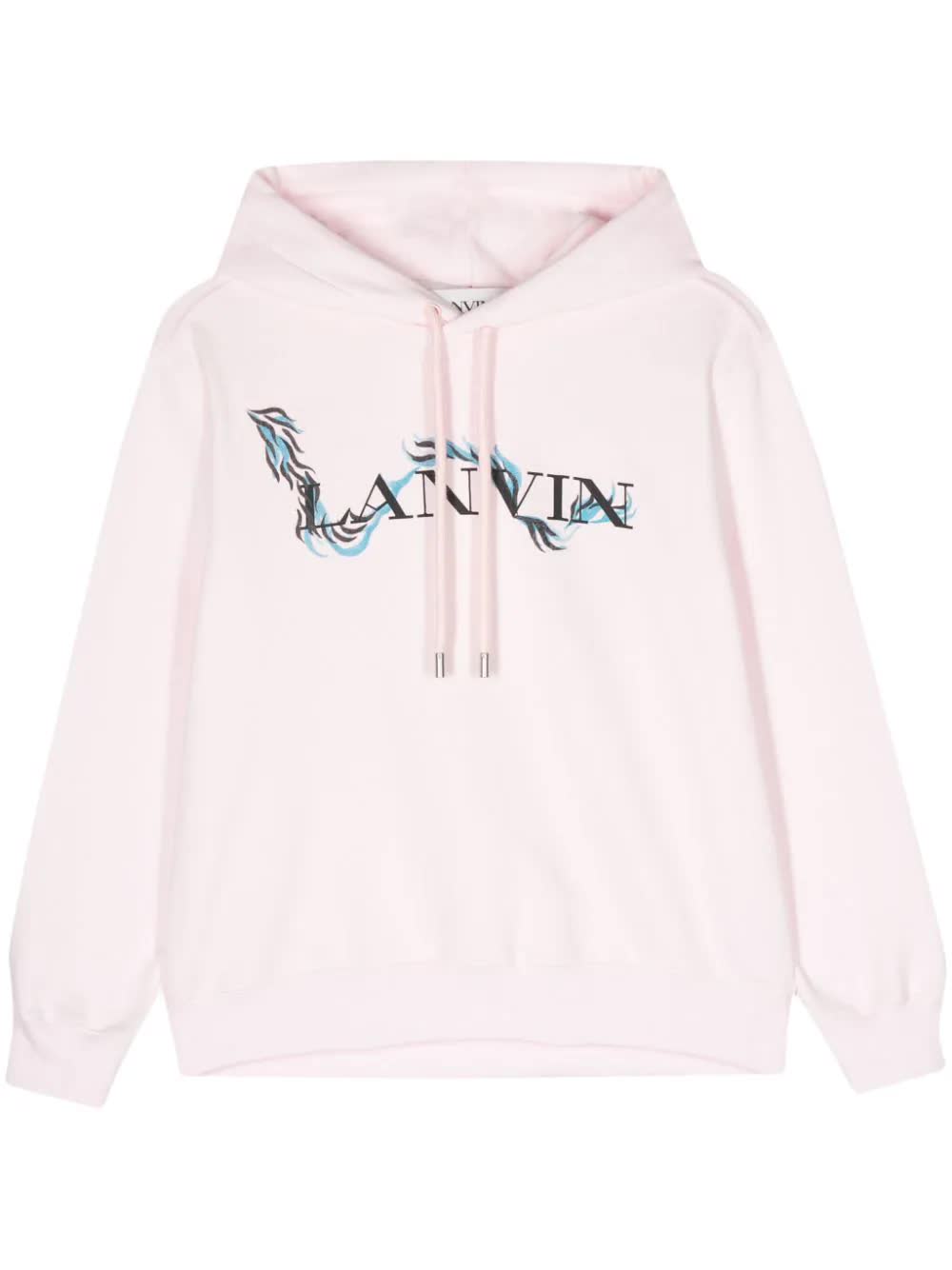 Pink Felpa Con Cappuccio Logo Hoodie