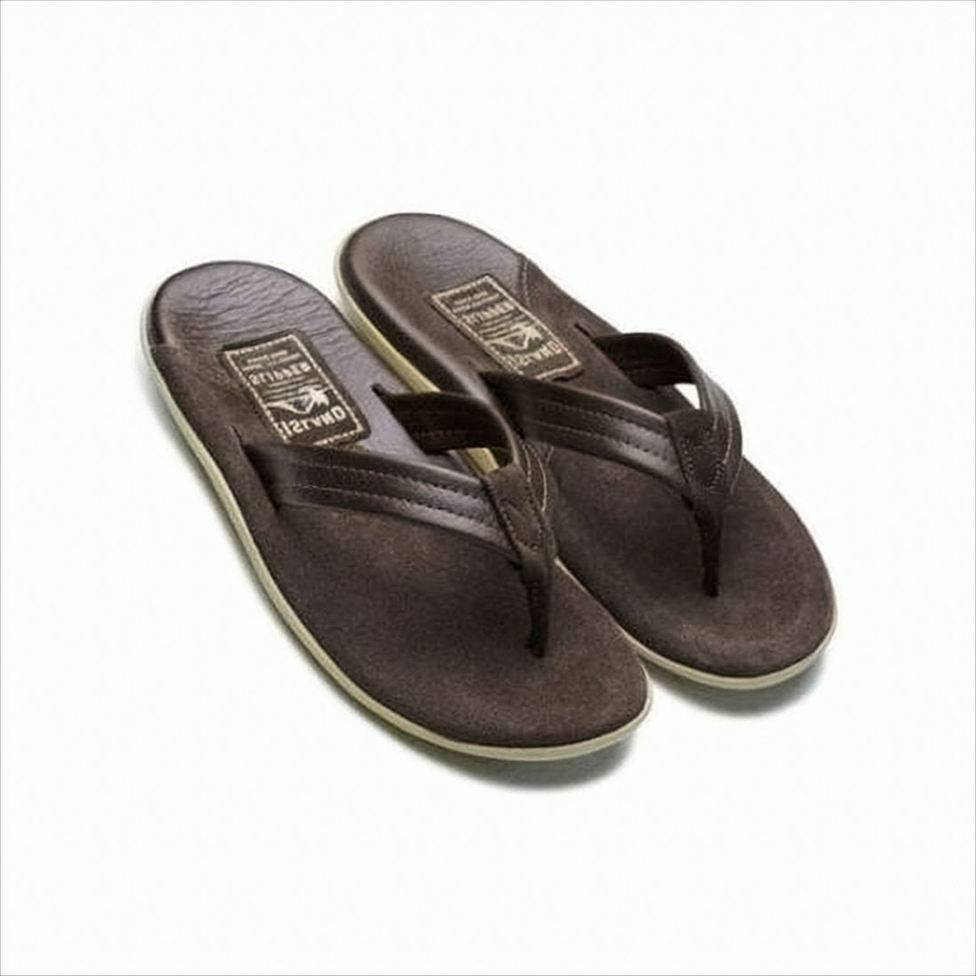 Suede Slip-On Sandals with Cushioned Footbed