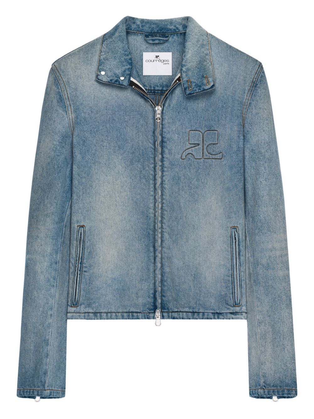 Silk-Nylon Denim Jacket