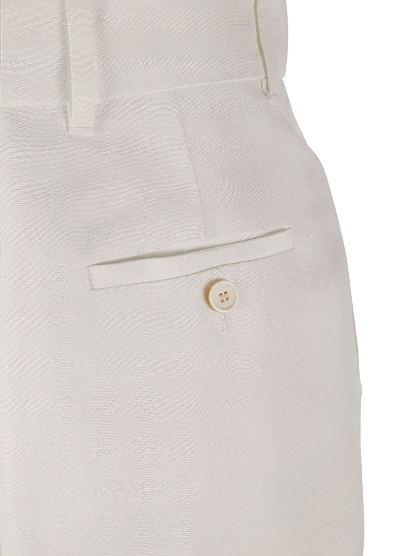 Tailored High-Waist Trousers With Silhouette