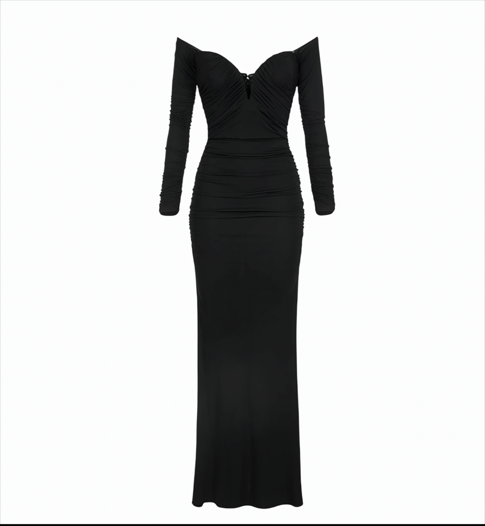 Red Carpet Dress In Crêpe Jersey With Drapes