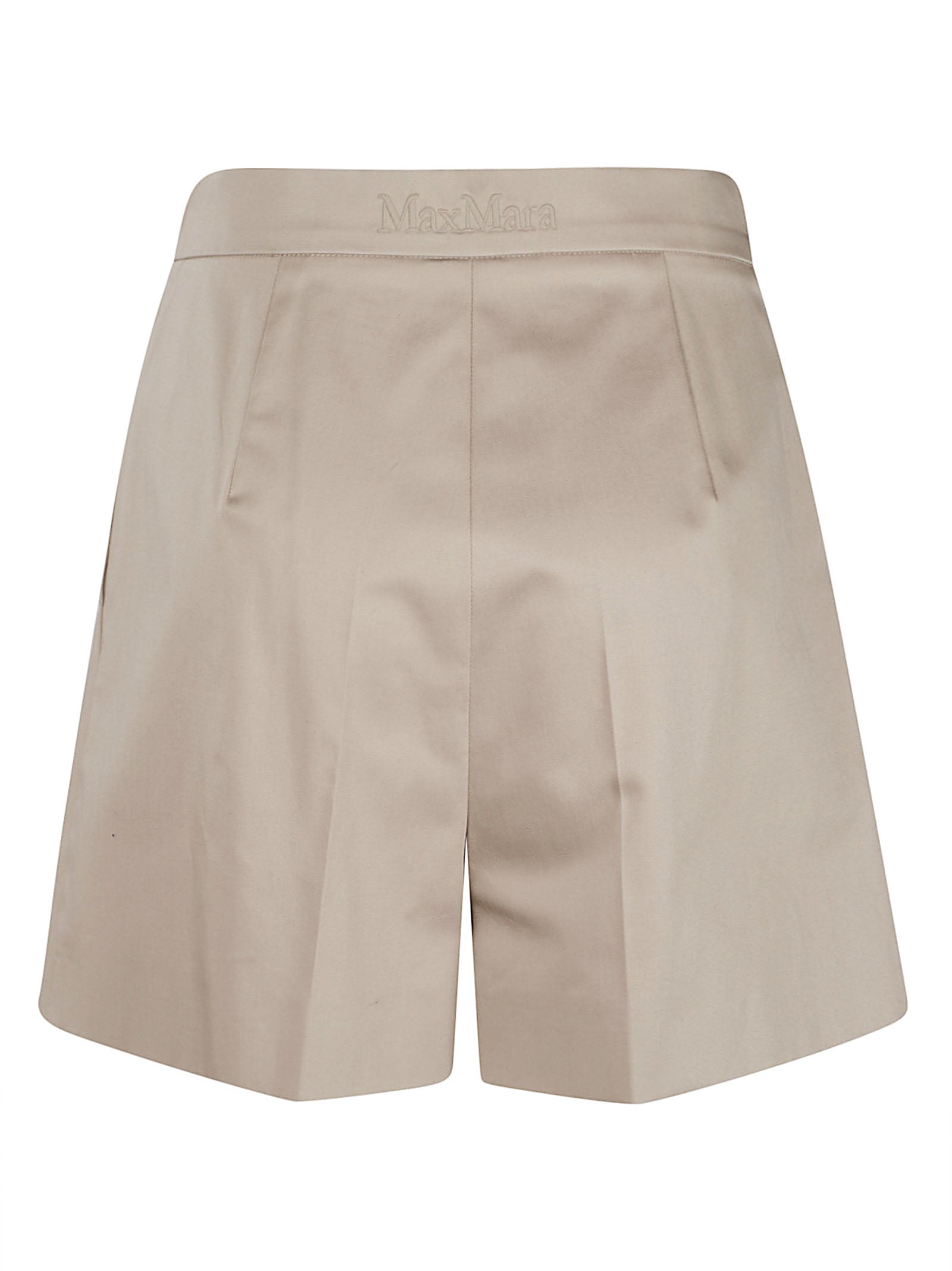 Tailored High-Waist Shorts with Structured Waistband
