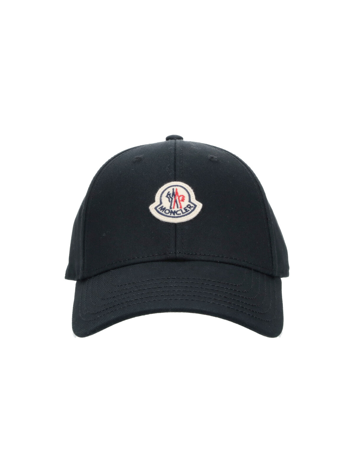 Black Curved Brim Curved Logo Cap