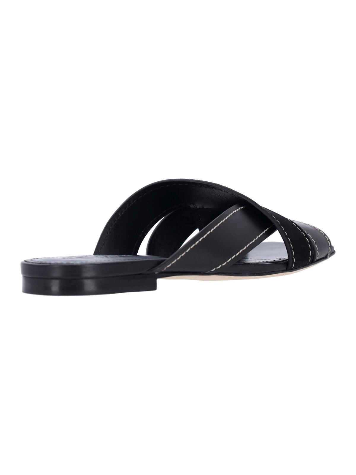 Slip-On Sandals with Crisscross Strap Design