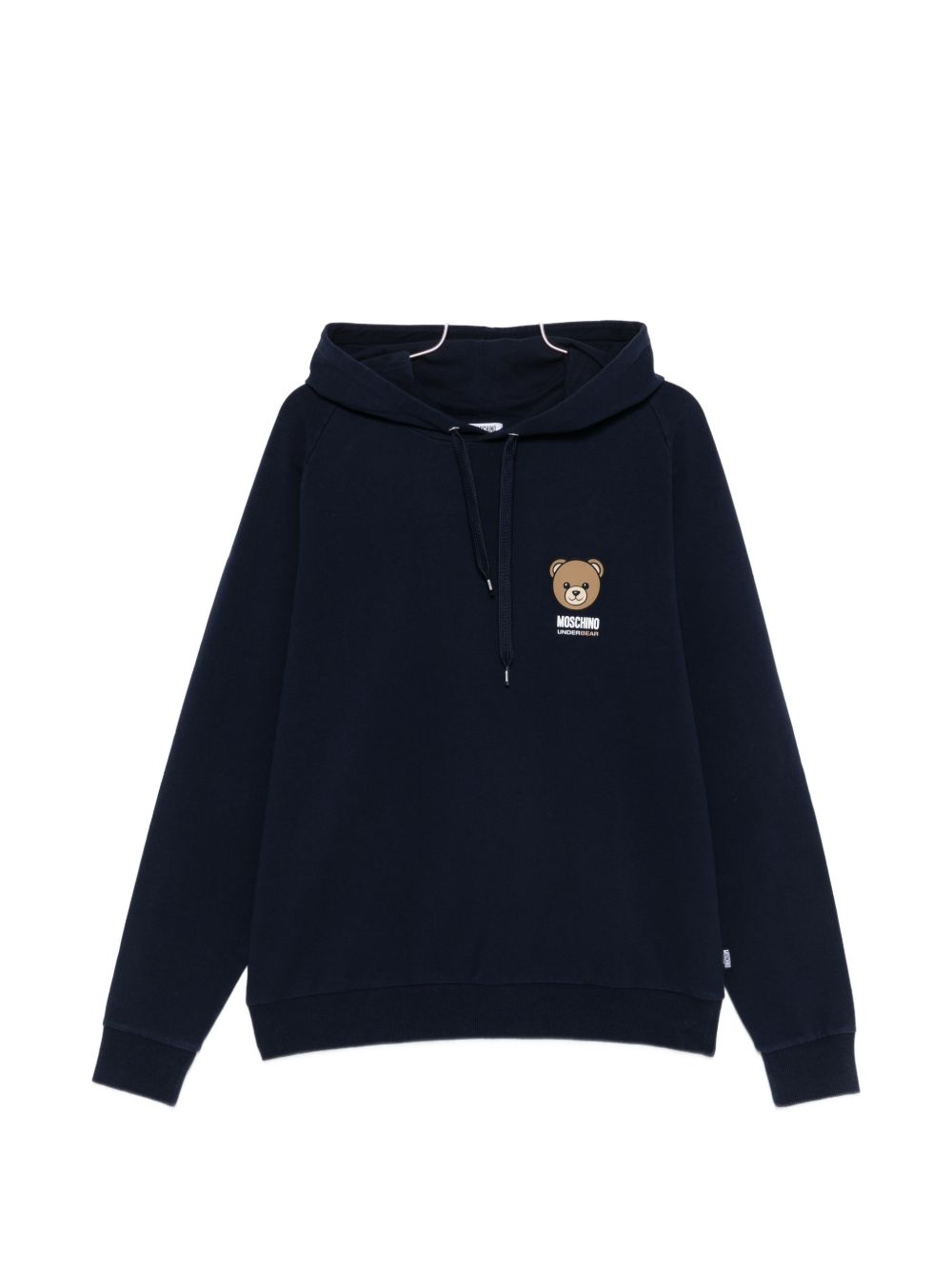 Blue Silk and Nylon Blend Hoodie