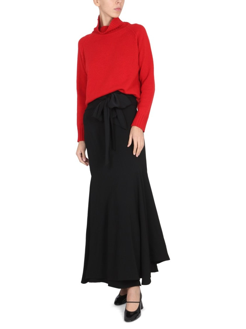 Ribbed High Neck Turtleneck Shirt