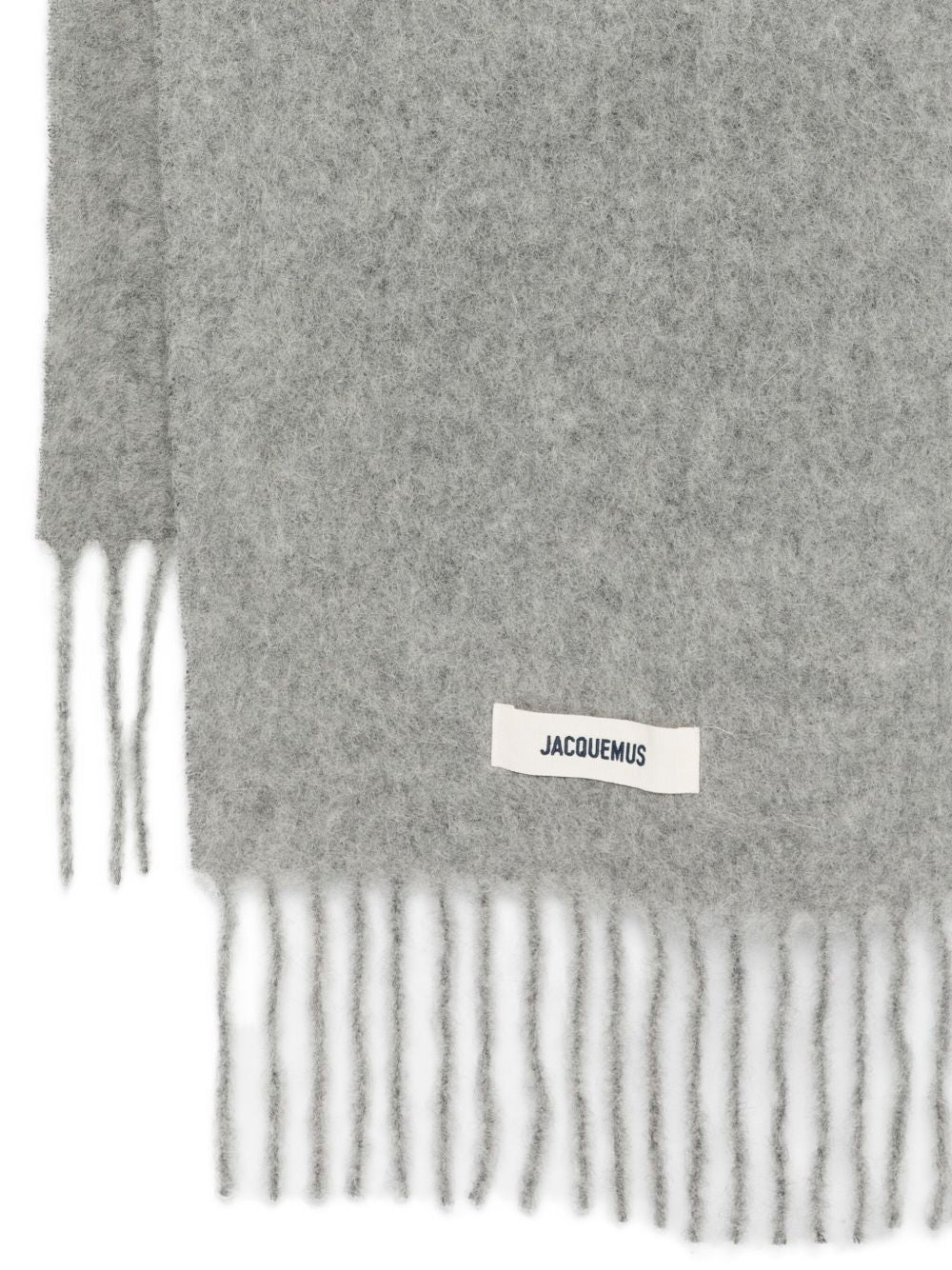 Rectangular Scarf with Fringed Edges