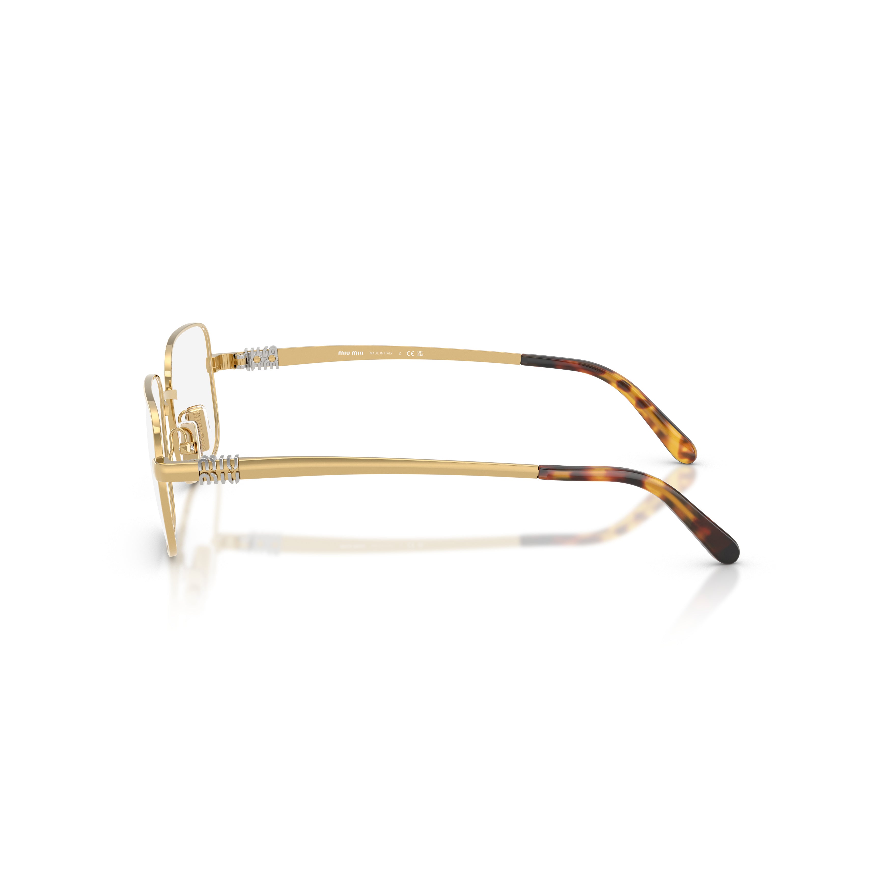 0mu 51zv Rectangular Metal Frame Eyeglasses