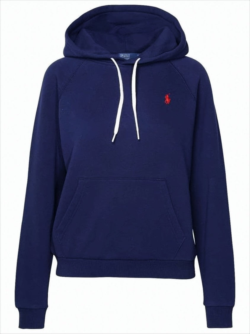 Deep Blue Hooded Sweatshirt with Kangaroo Pocket