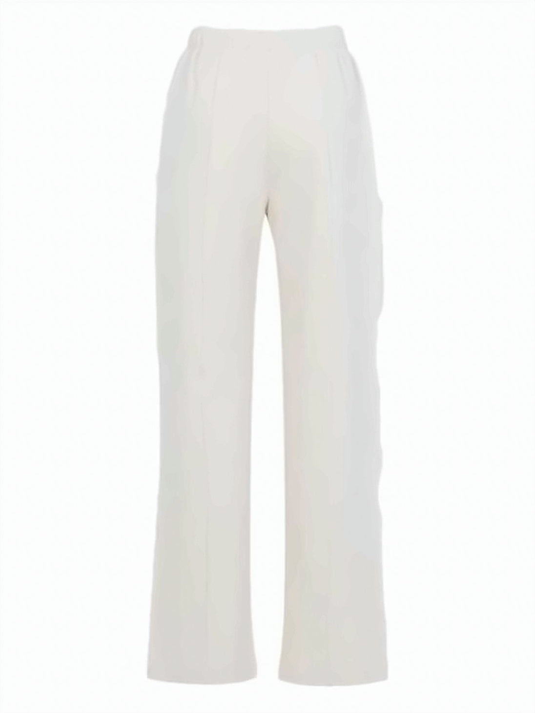 Relaxed Fit White Cotton Jogger Pants